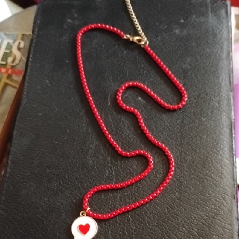 Red Heart Pendant Necklace